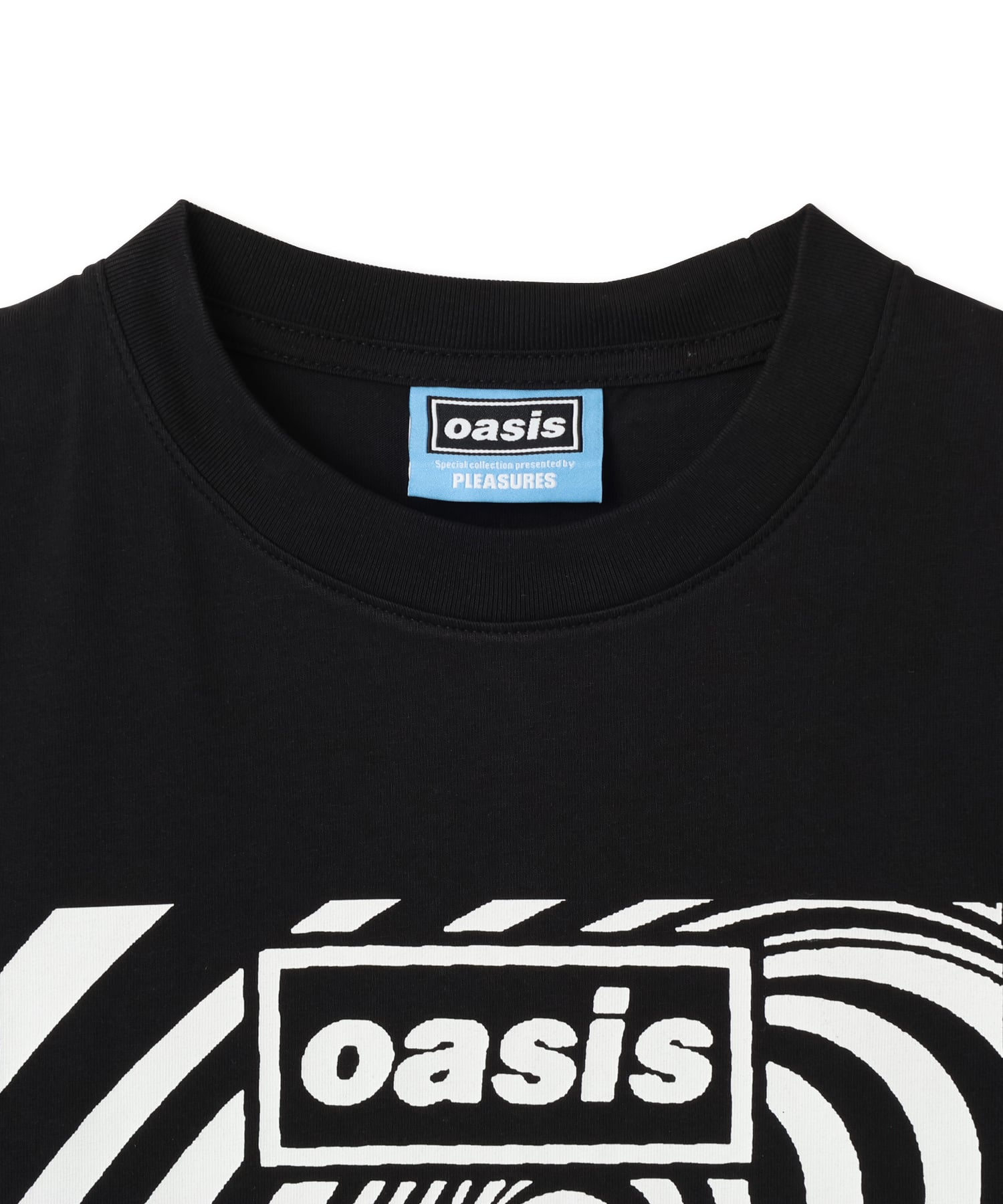 PLEASURES x OASIS ALL ACCESS T-SHIRT BLACKの画像