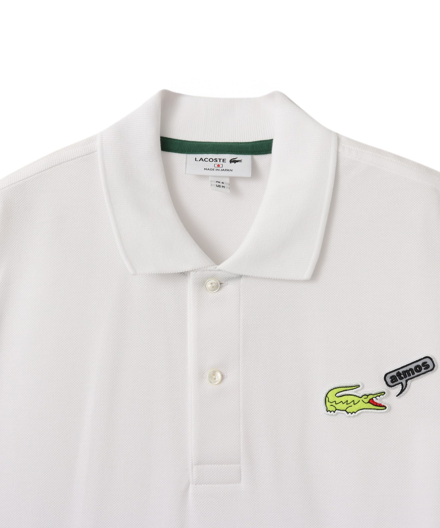 LACOSTE atmos limited Polos WHITEの画像