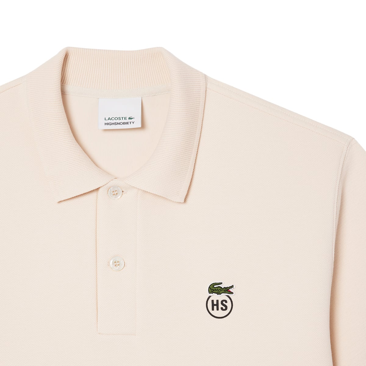 LACOSTE HIGHSNOBIETY POLO SHIRT WHITE 24SP-Iの画像