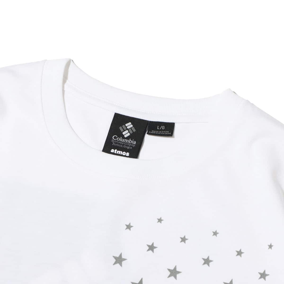 Columbia × atmos ROAR BROOK GRAPHIC SS TEE WhiteStar Print