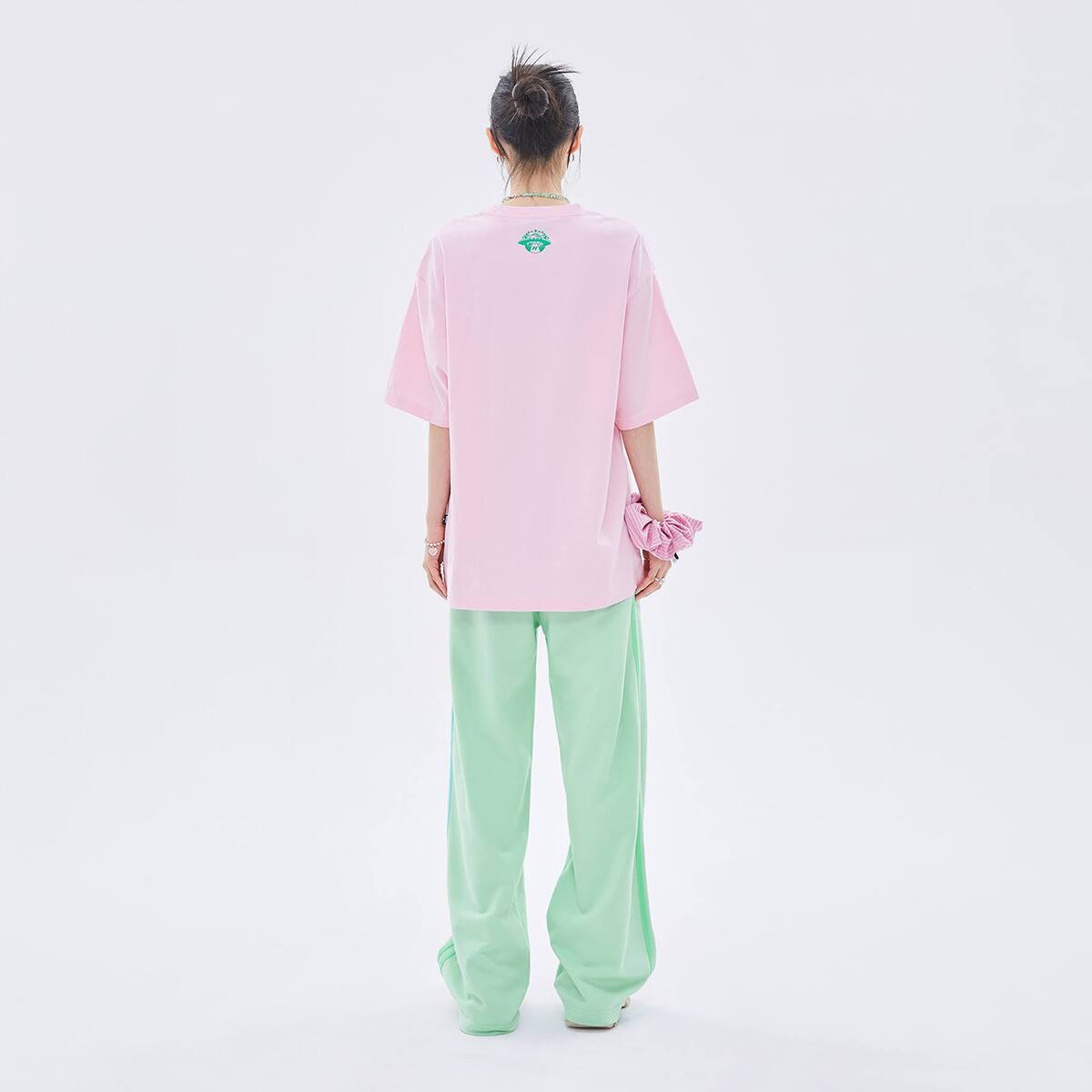 NERDY Campus 1/2 Sleeve T-shirt PINK 22SU-Iの画像