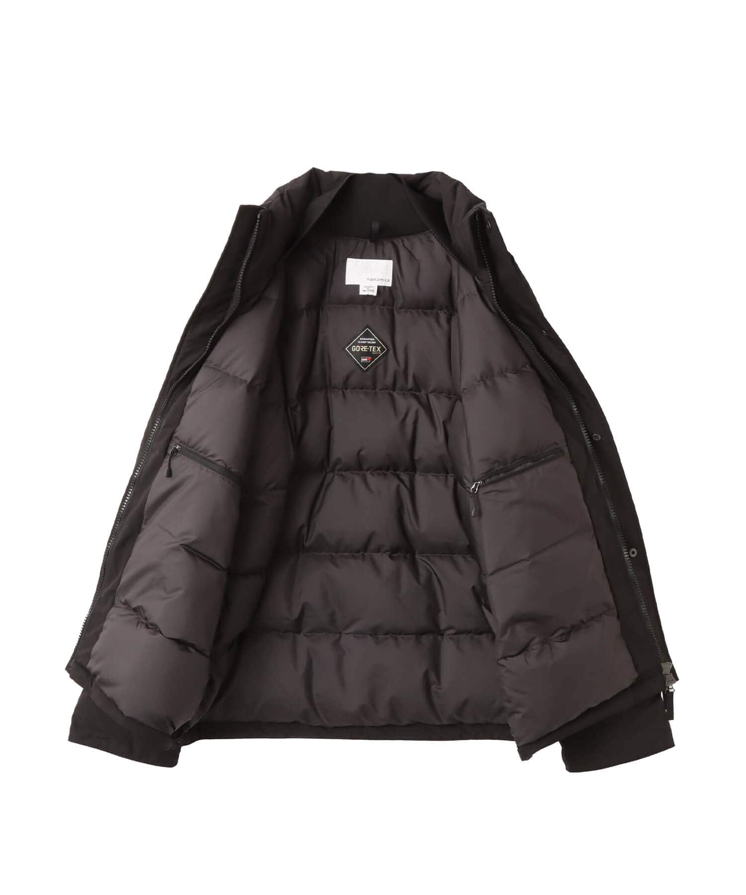 nanamica GORE-TEX Short Down Jacket Blackの画像