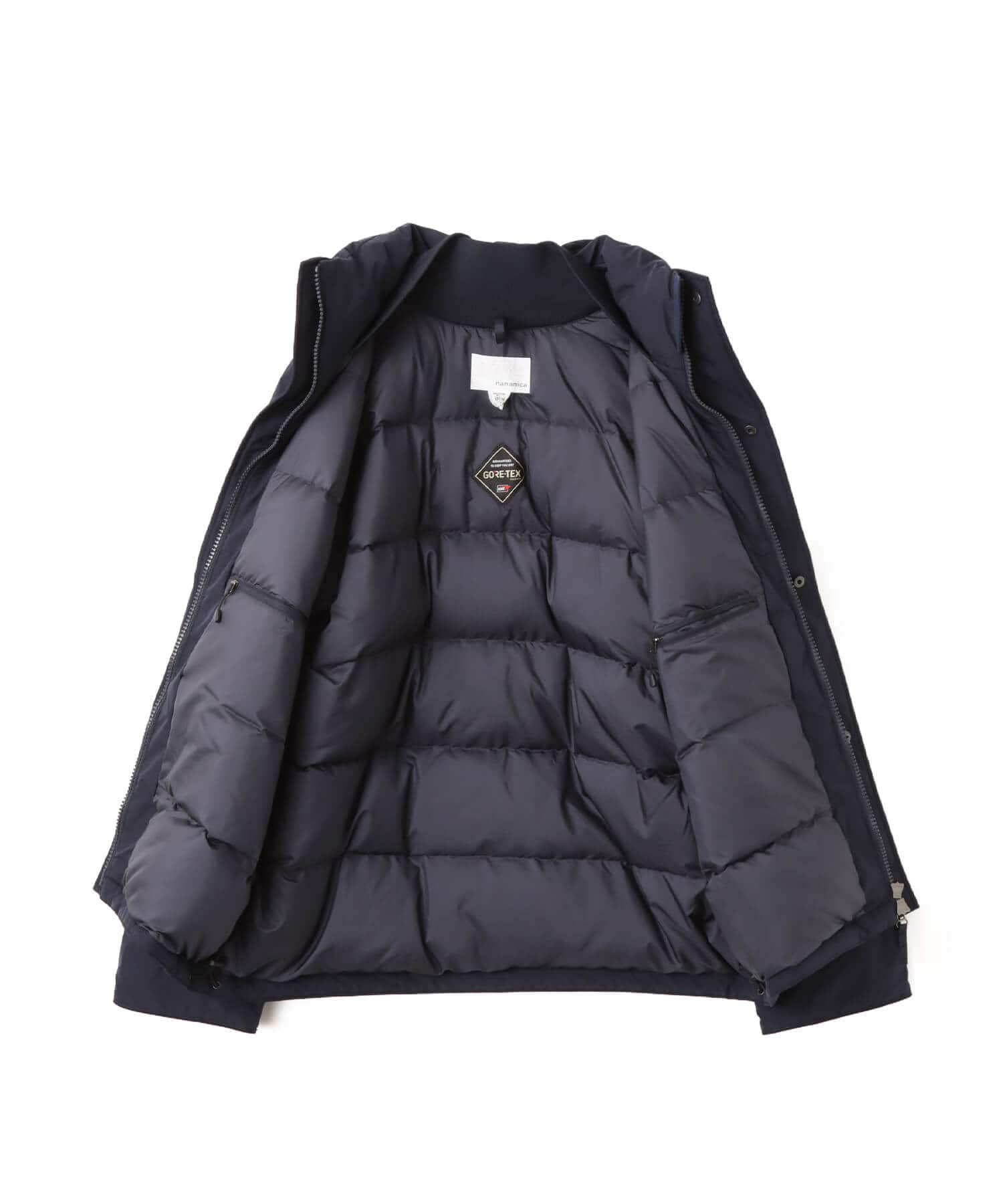 nanamica GORE-TEX Short Down Jacket Navyの画像