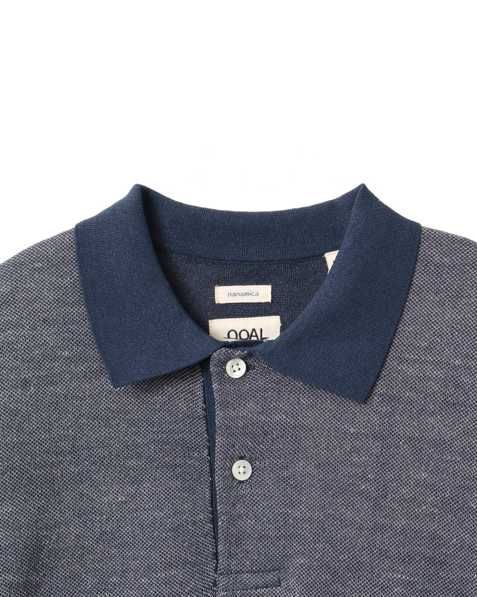 nanamica Polo Sweater Navyの画像