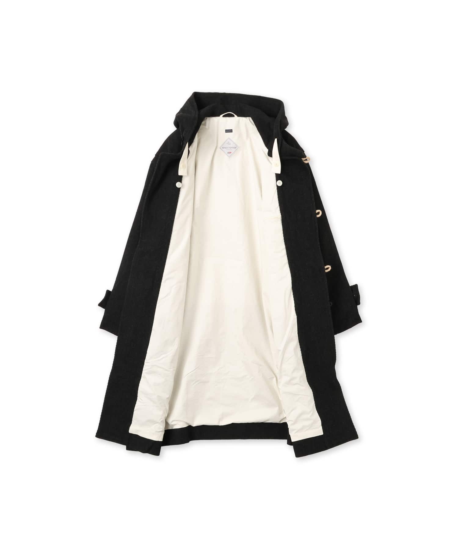 nanamica WINDSTOPPER DUFFLE COAT BLACKの画像