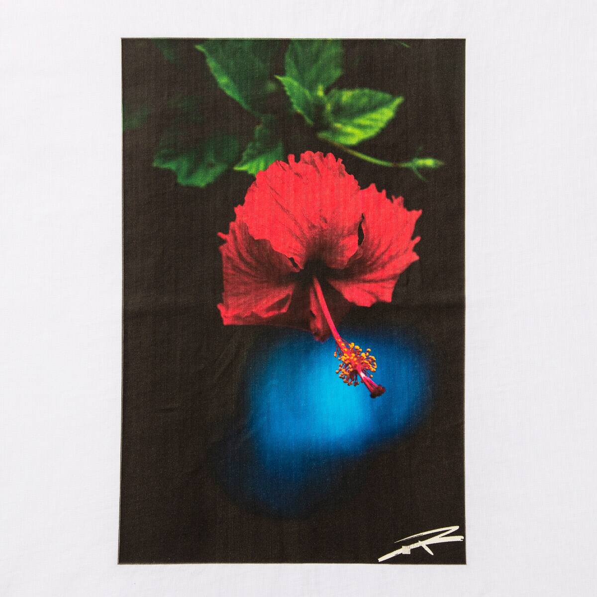 SOLID HIBISCUS GRAFIC T-SHIRTS WHITE 21SU-Iの画像