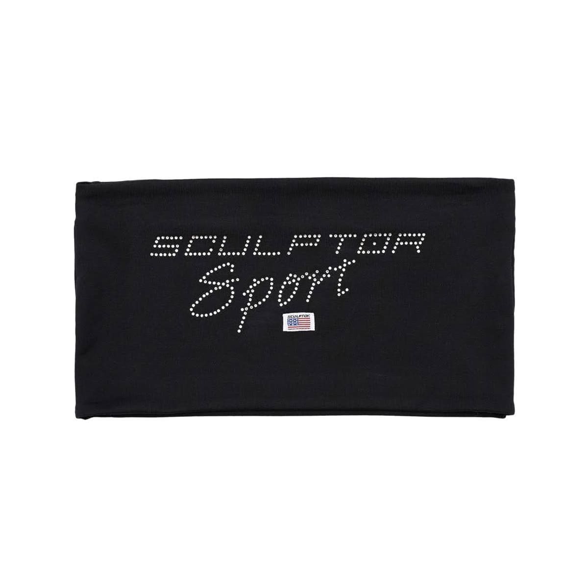 SCULPTOR Sports Logo Hotfix Tube Top BLACK 22SU-Iの画像