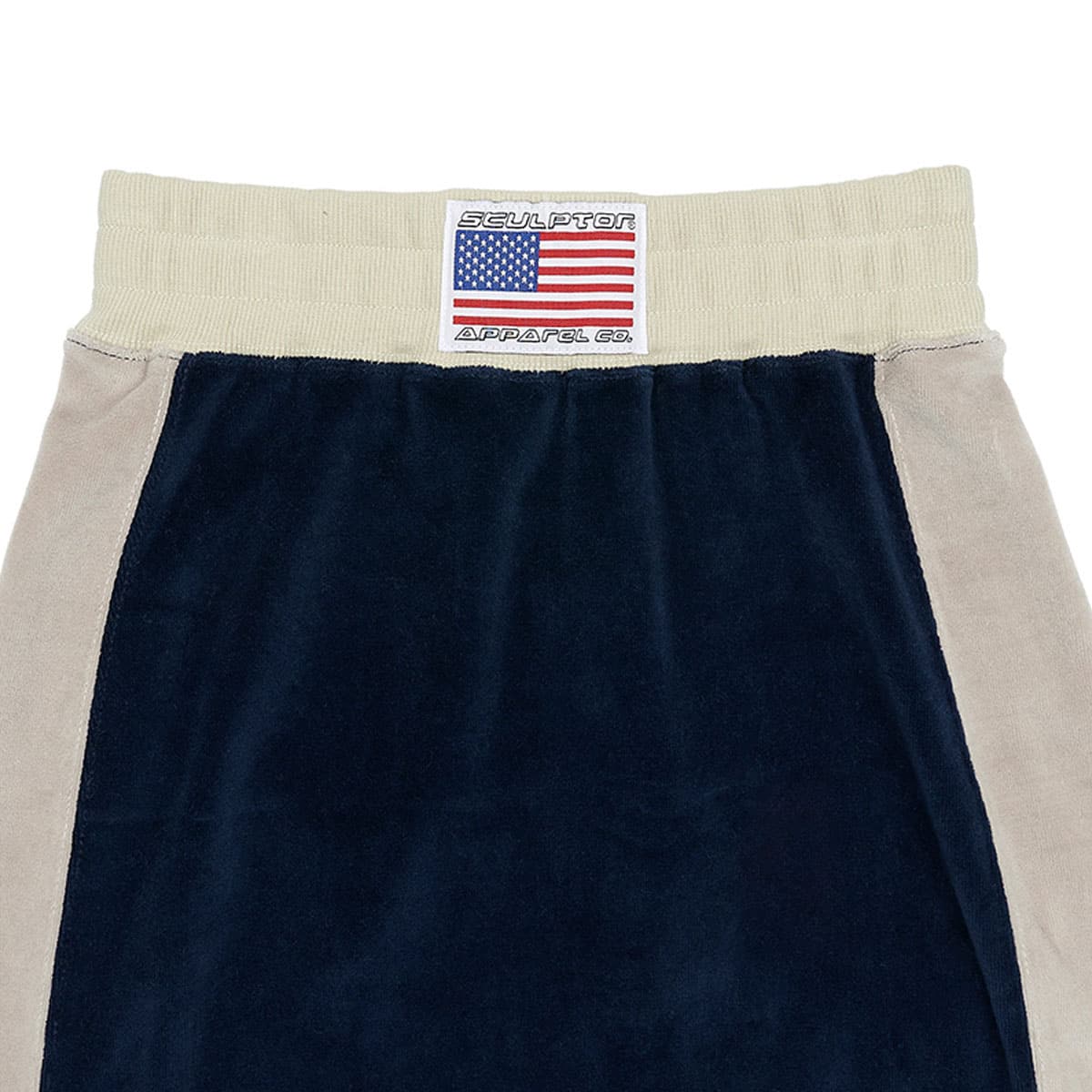 SCULPTOR Velour Track Skirt NAVY 21FA-Iの画像