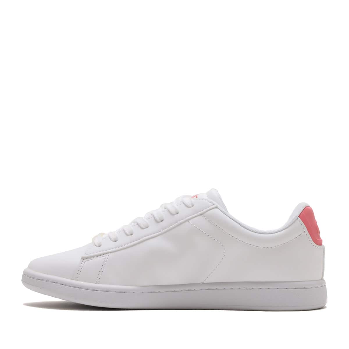 LACOSTE CARNABY EVO 0121 2 WHITE/DK.PINK 21FA-Iの画像