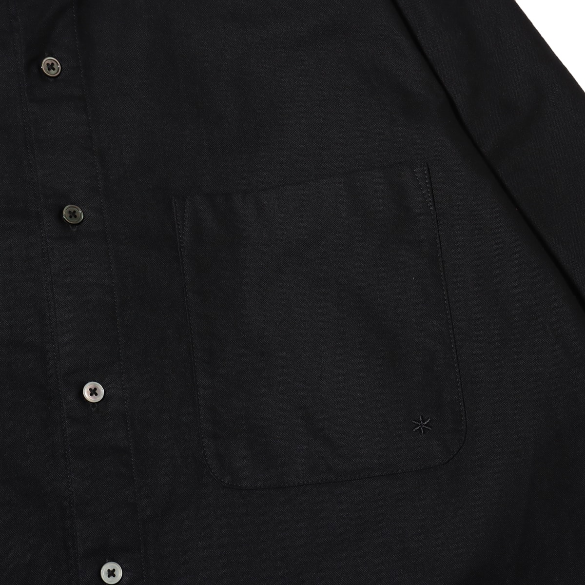 snow peak Organic Cotton OX Shirt ブラック の画像