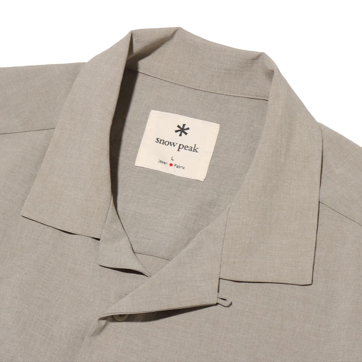 snow peak Pe Light Poplin Shirts Beige 24SP-Iの画像