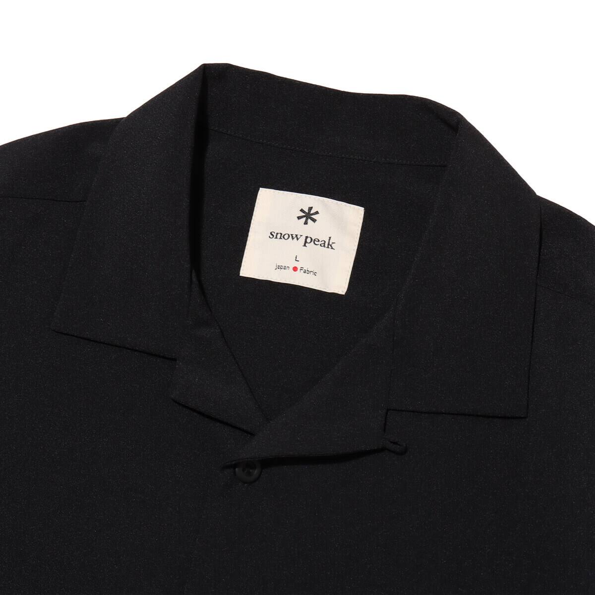 snow peak Pe Light Poplin Shirts Black 24SP-Iの画像