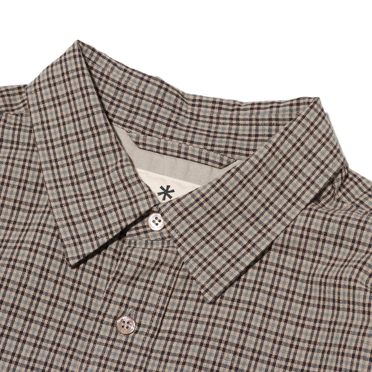 snow peak Niigata Made check Shirt Beige 24SP-I