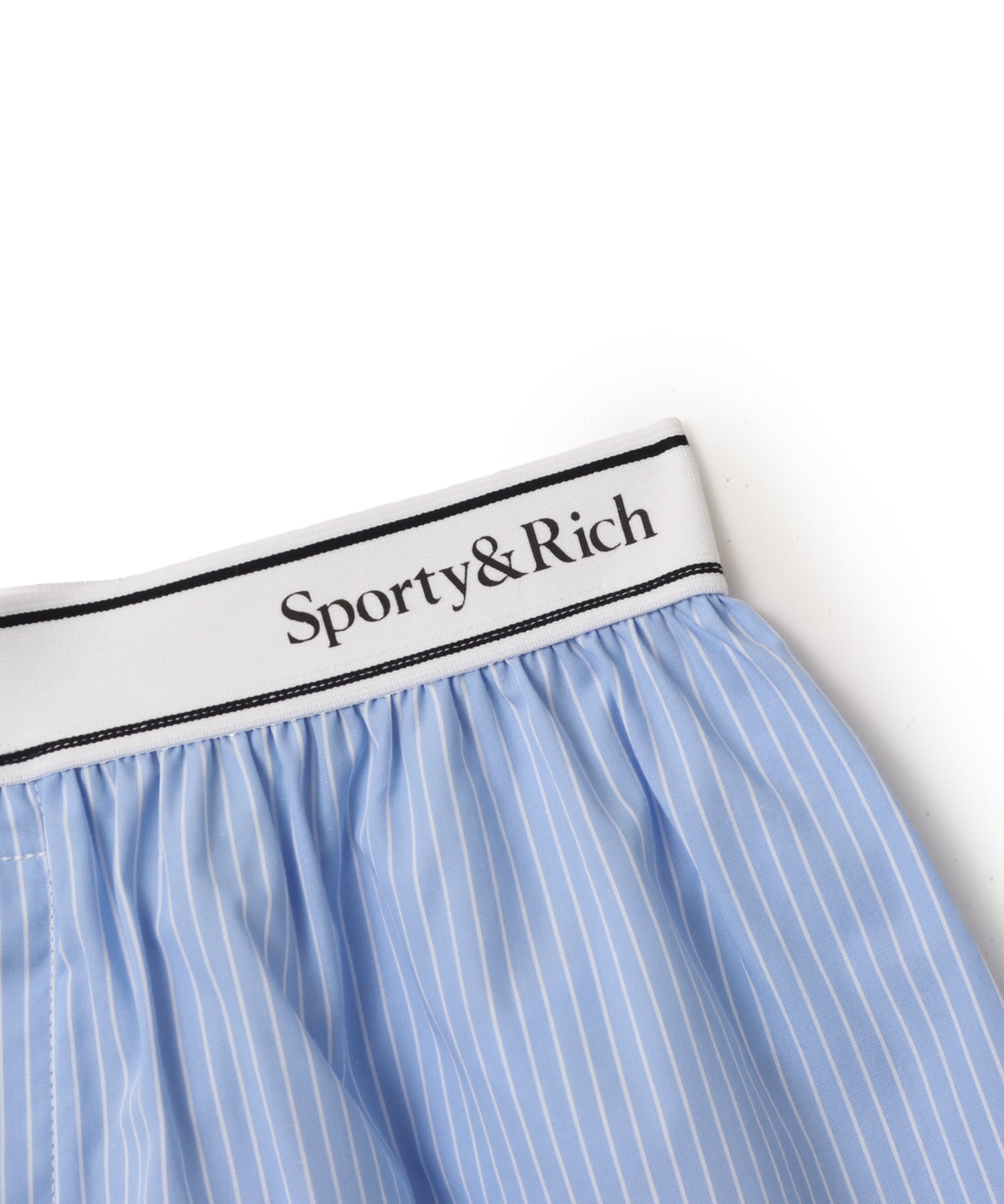 SPORTY＆RICH Heritage Yankees Serif Boxer Blue Stripeの画像
