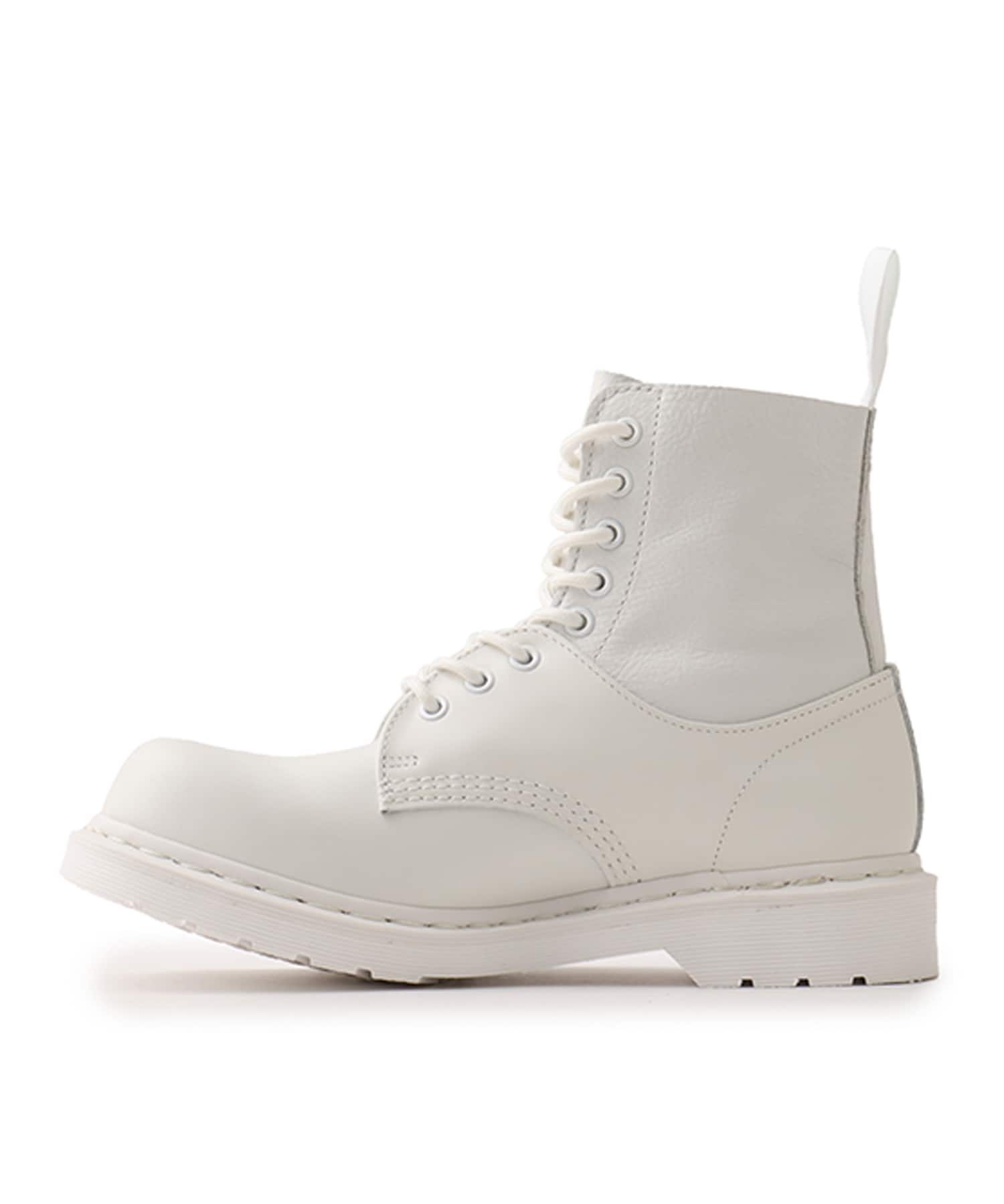 MM6 x DR MARTENS 1460 8-EYE NO STEEL TOE Vintage Smooth/White Virginia/Whiteの画像