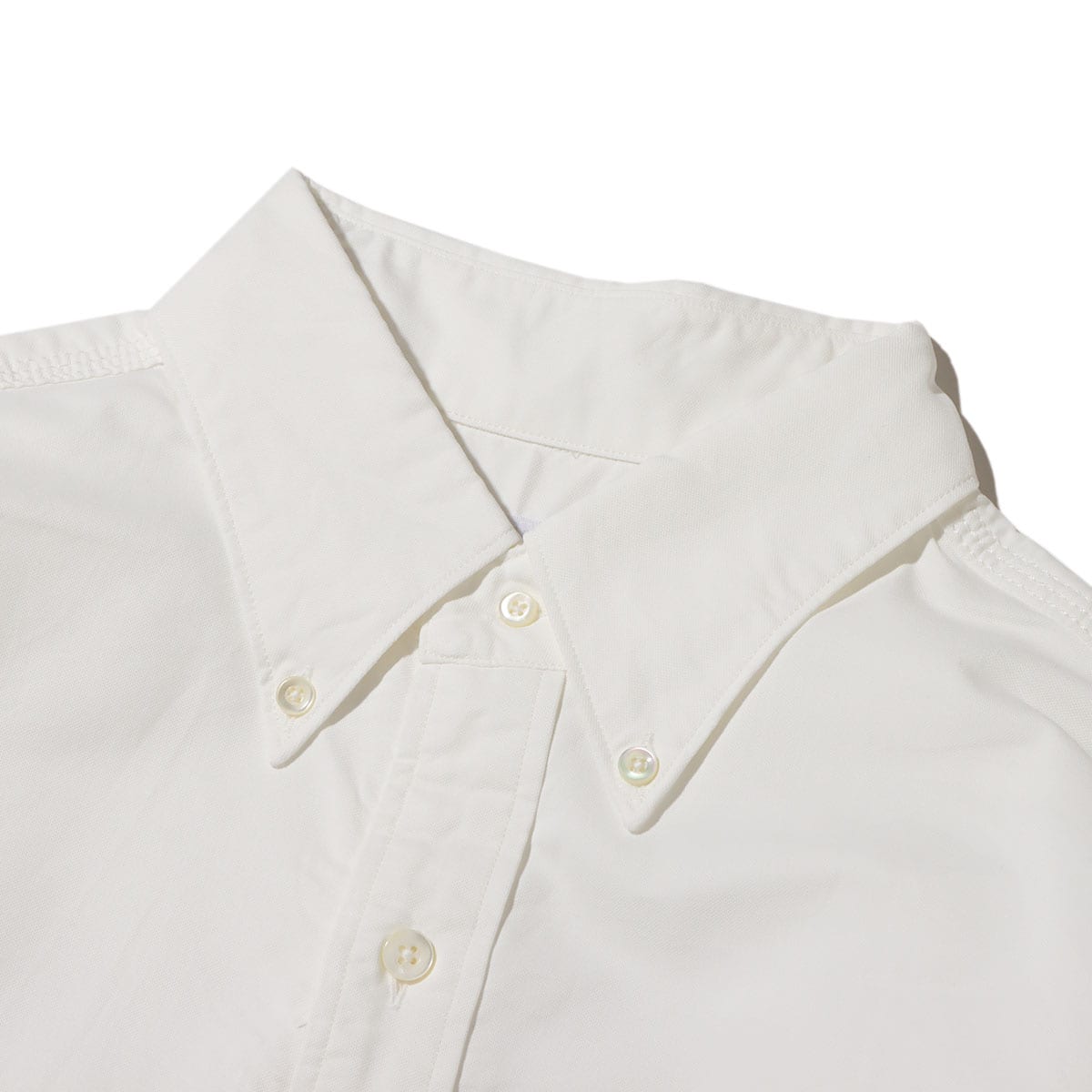 nanamica Button Down Wind Shirt White 23FA-Iの画像