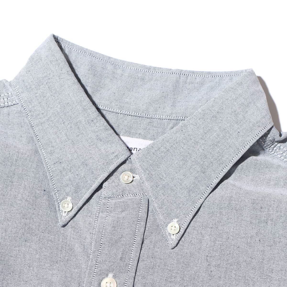 nanamica Button Down Wind Shirt Grayish Navy 23SP-Iの画像