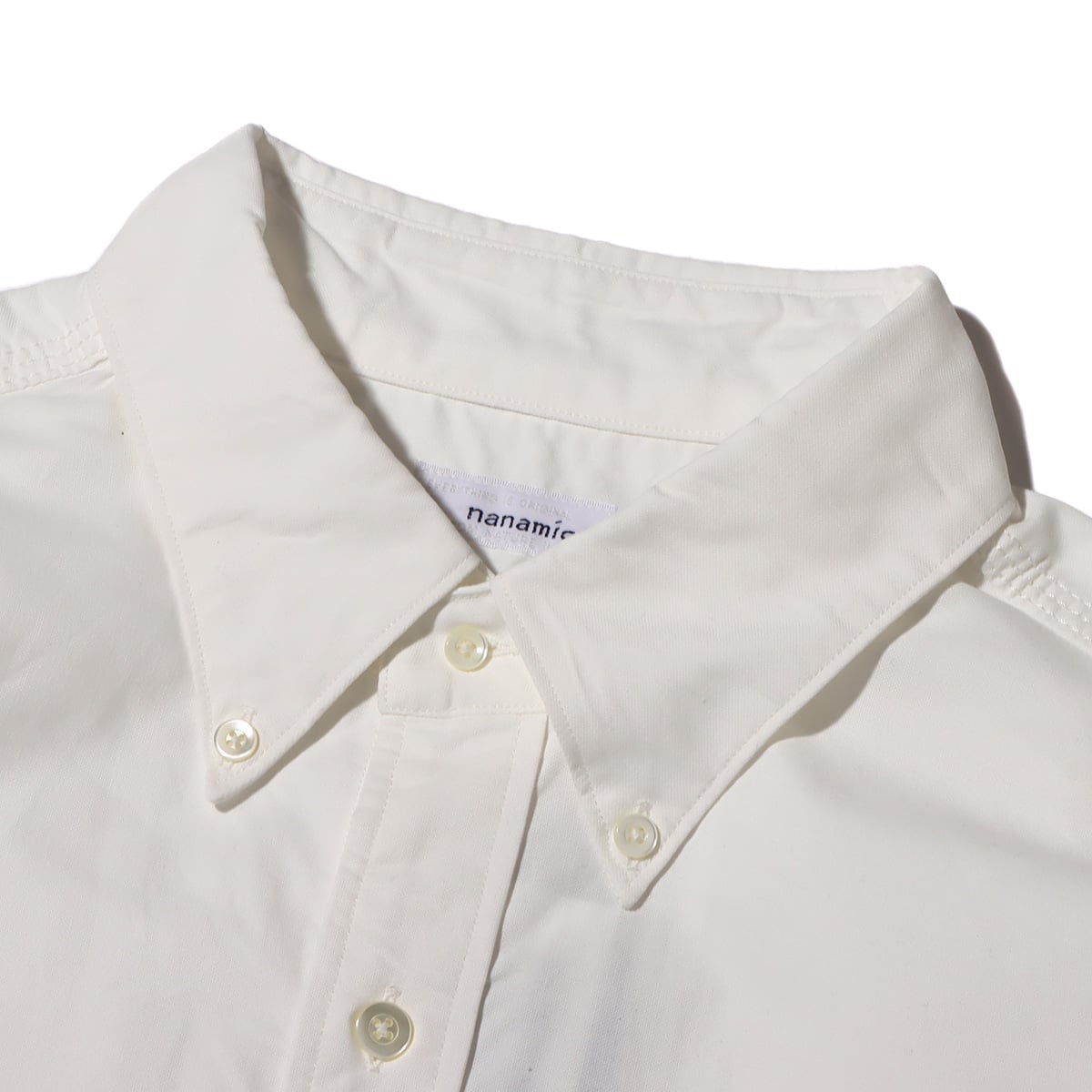 nanamica Button Down Wind Shirt White 23SP-I