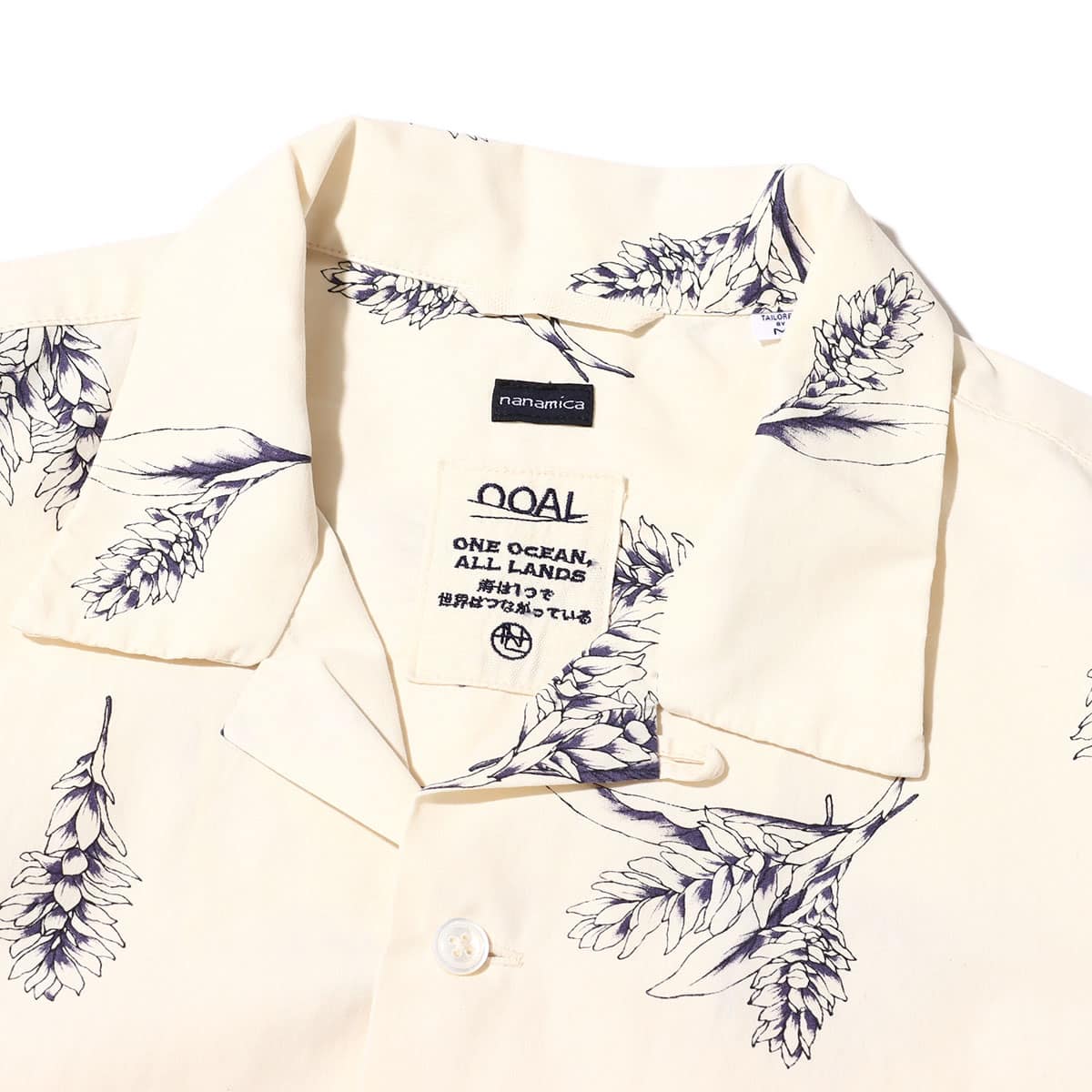 nanamica Open Collar Wind H/S Shirt Ecru|atmos（アトモス） 公式オンラインストア