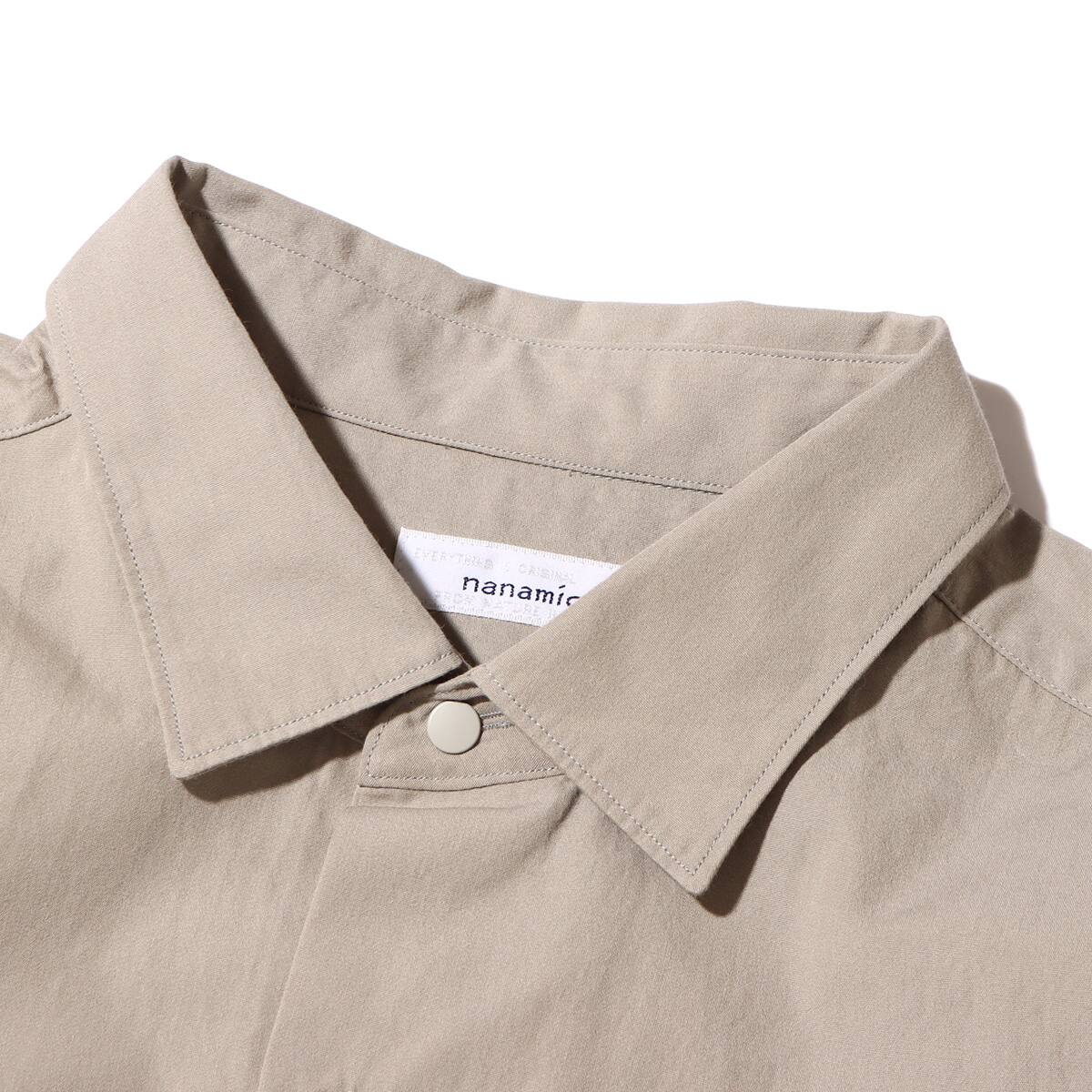 nanamica Regular Collar Wind Shirt Light Taupe 23SP-I