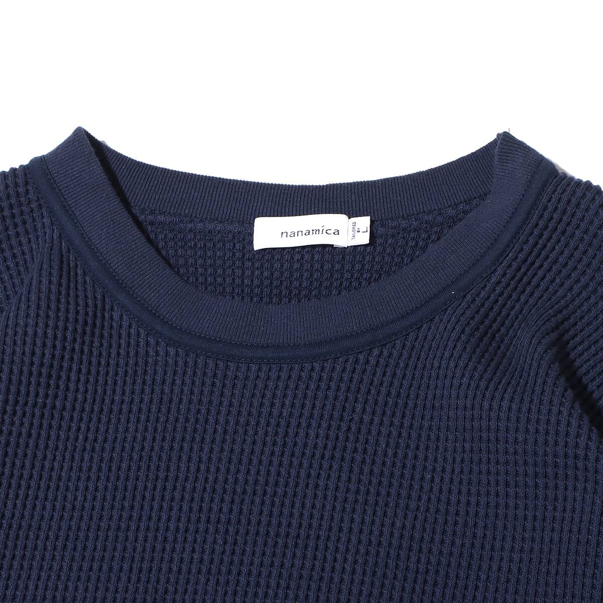 nanamica Crew Neck L/S Thermal Tee Navy 23SP-Iの画像