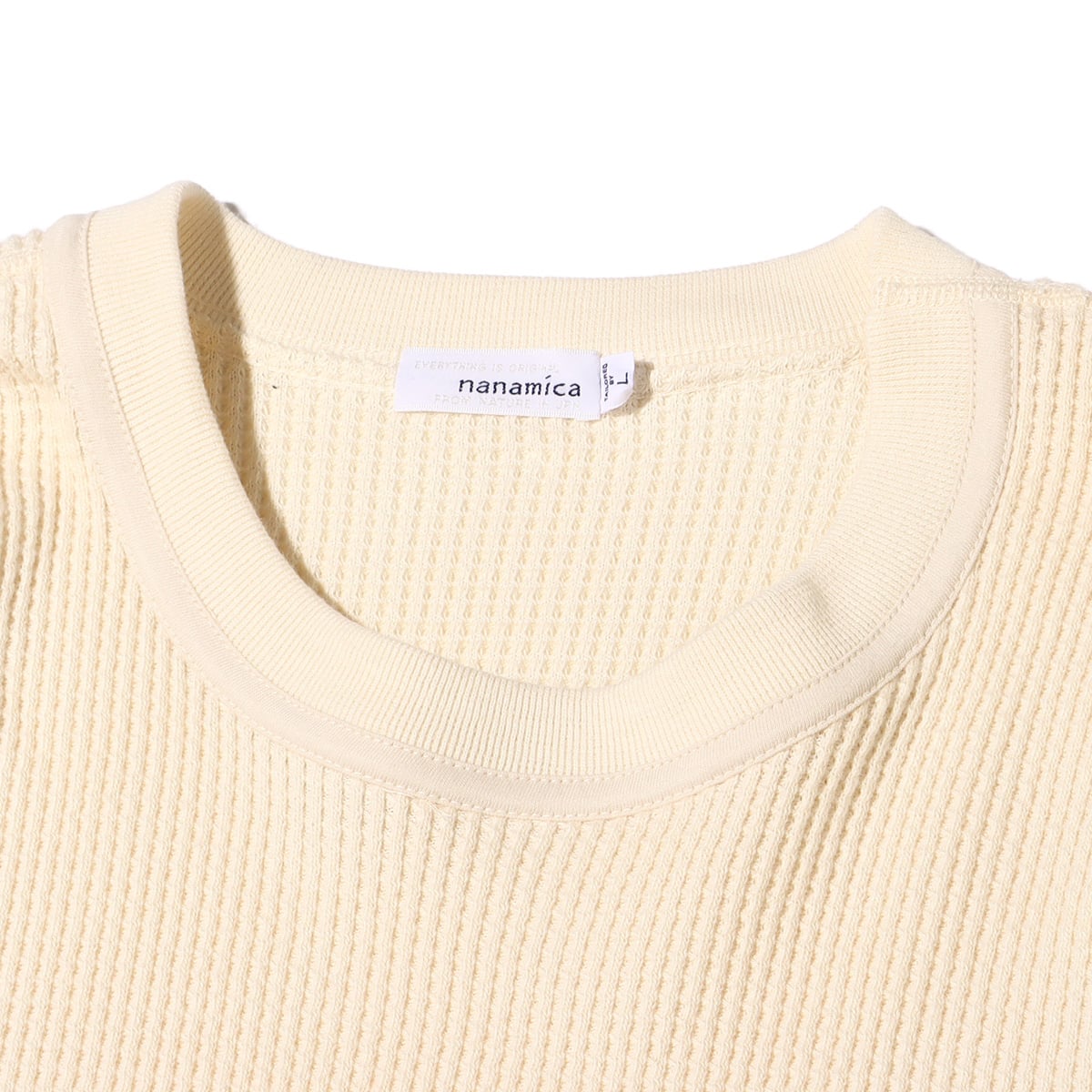 nanamica Crew Neck L/S Thermal Tee Natural 23SP-Iの画像