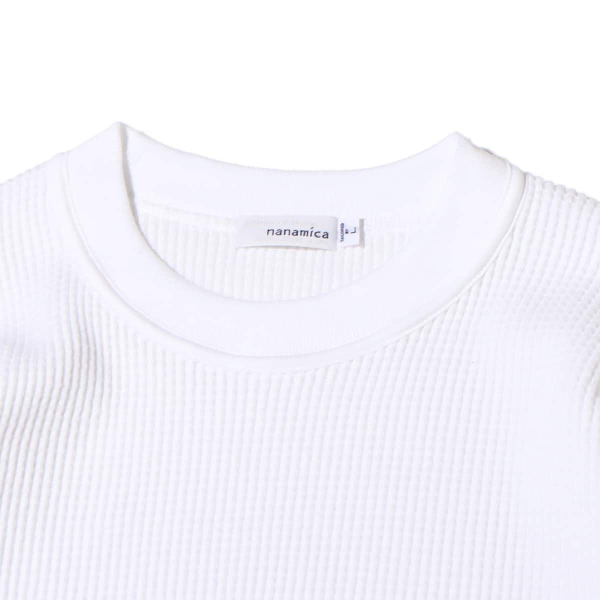 nanamica Crew Neck L/S Thermal Tee White 23SP-Iの画像