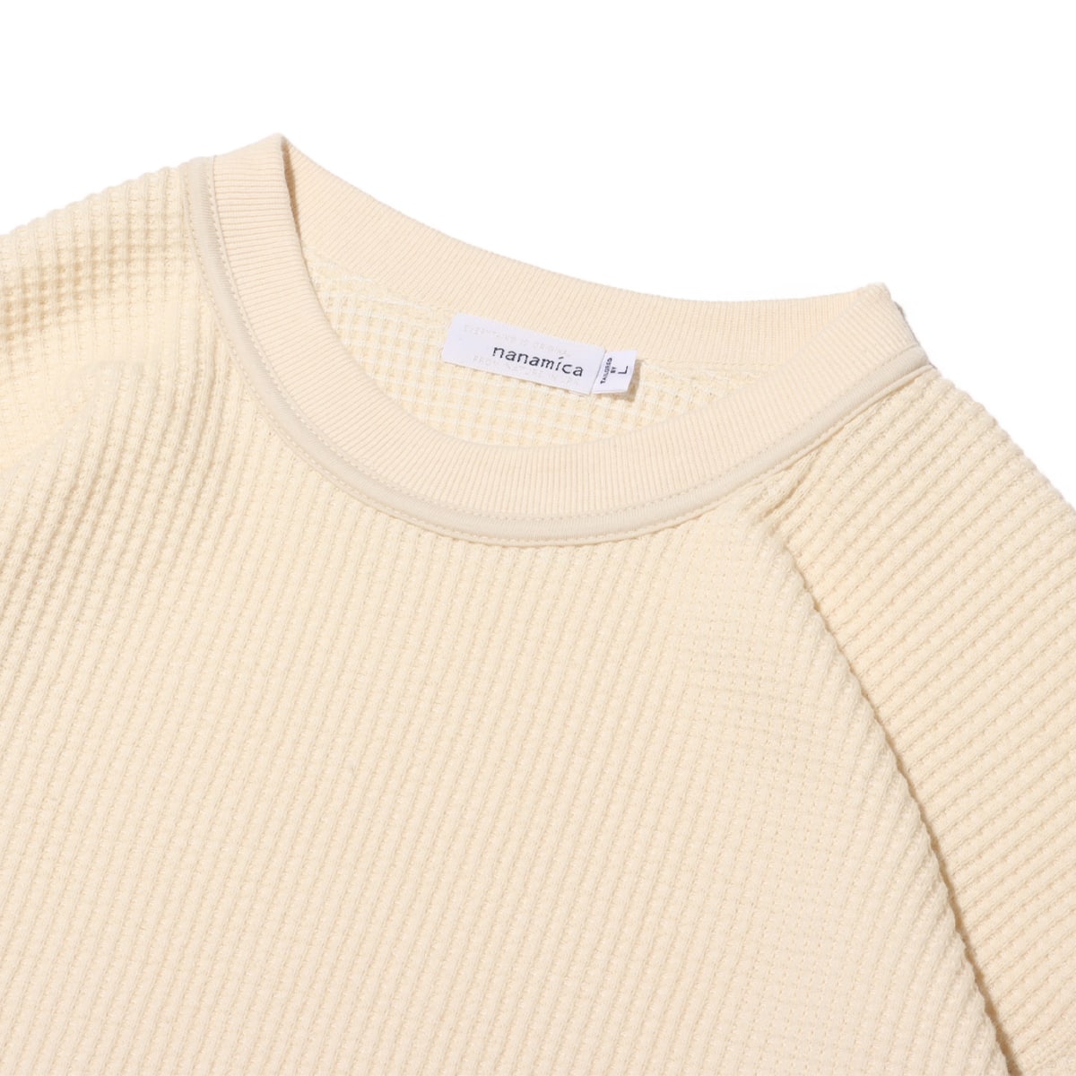 nanamica Crew Neck L/S Thermal Tee Natural 24SP-Iの画像