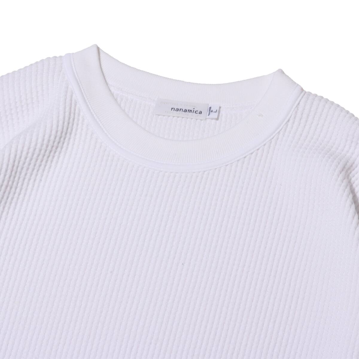 nanamica Crew Neck L/S Thermal Tee White 24SP-Iの画像