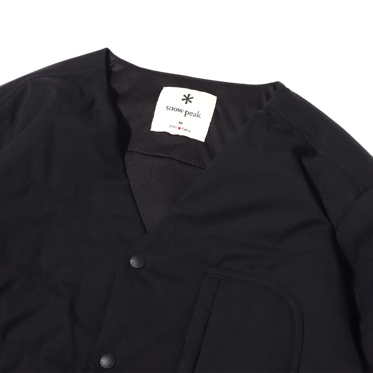 snow peak Flexible Insulated Cardigan Black 22FA-Iの画像