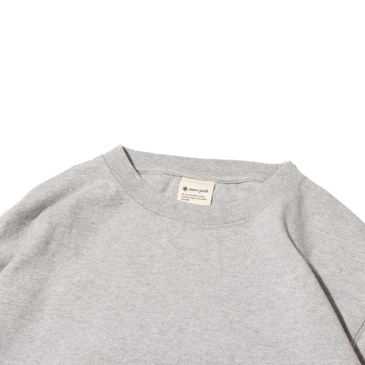 snow peak Recycled Cotton Heavy L/S T shirt M.greyの画像