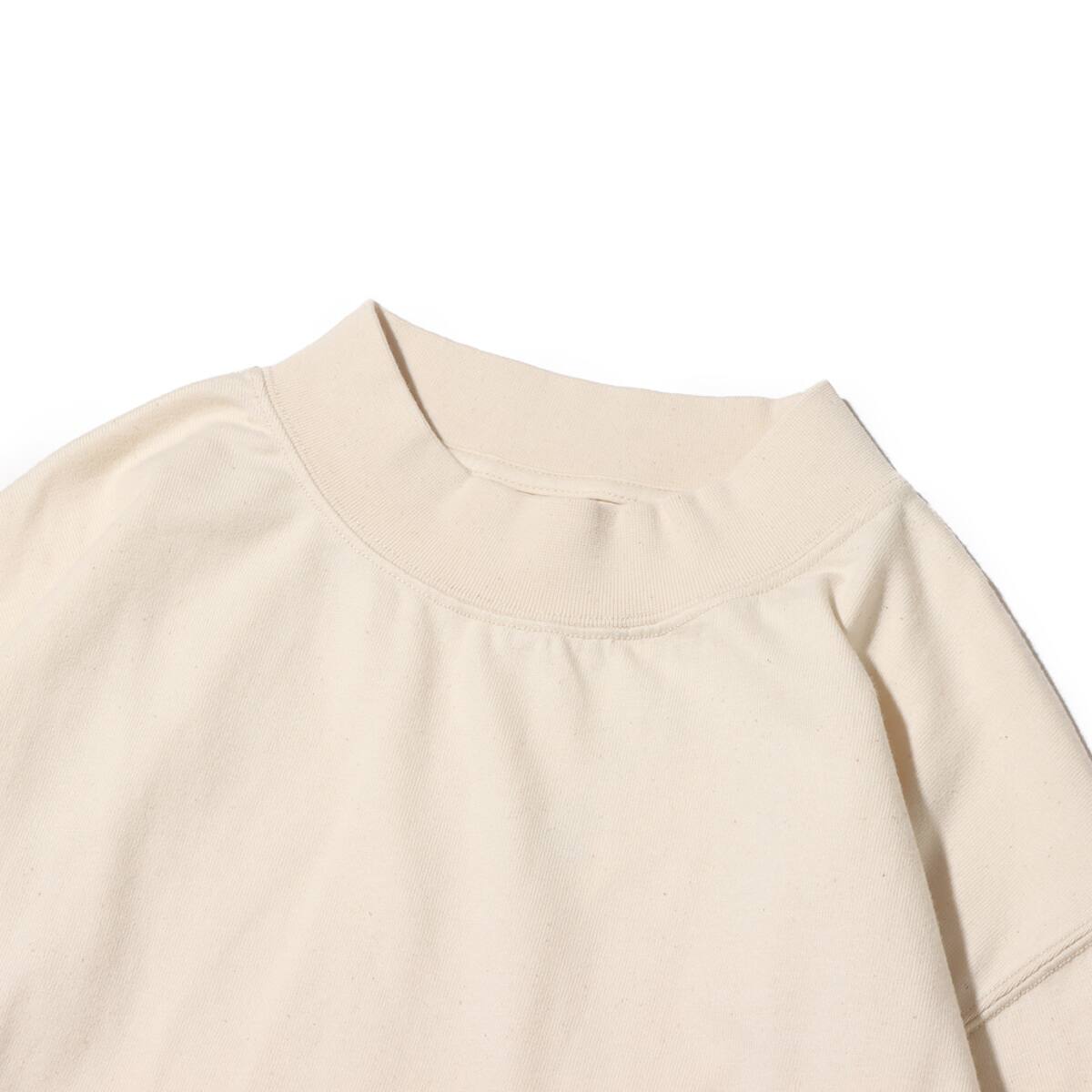snow peak Recycled Cotton Heavy Mockneck L/S T shirt Ecruの画像