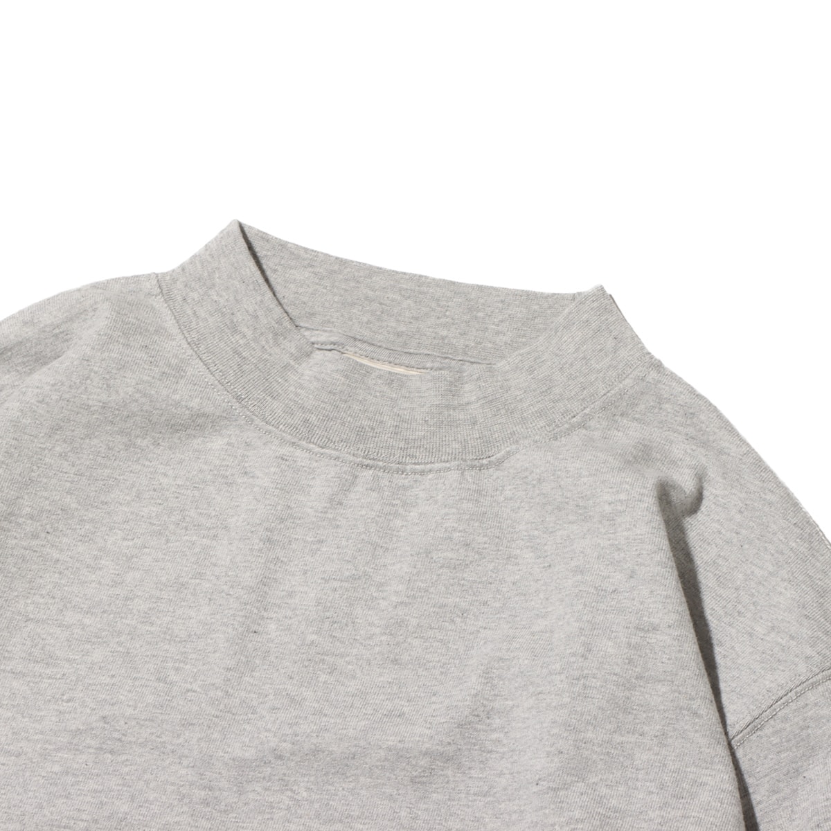 snow peak Recycled Cotton Heavy Mockneck L/S T shirt M.greyの画像
