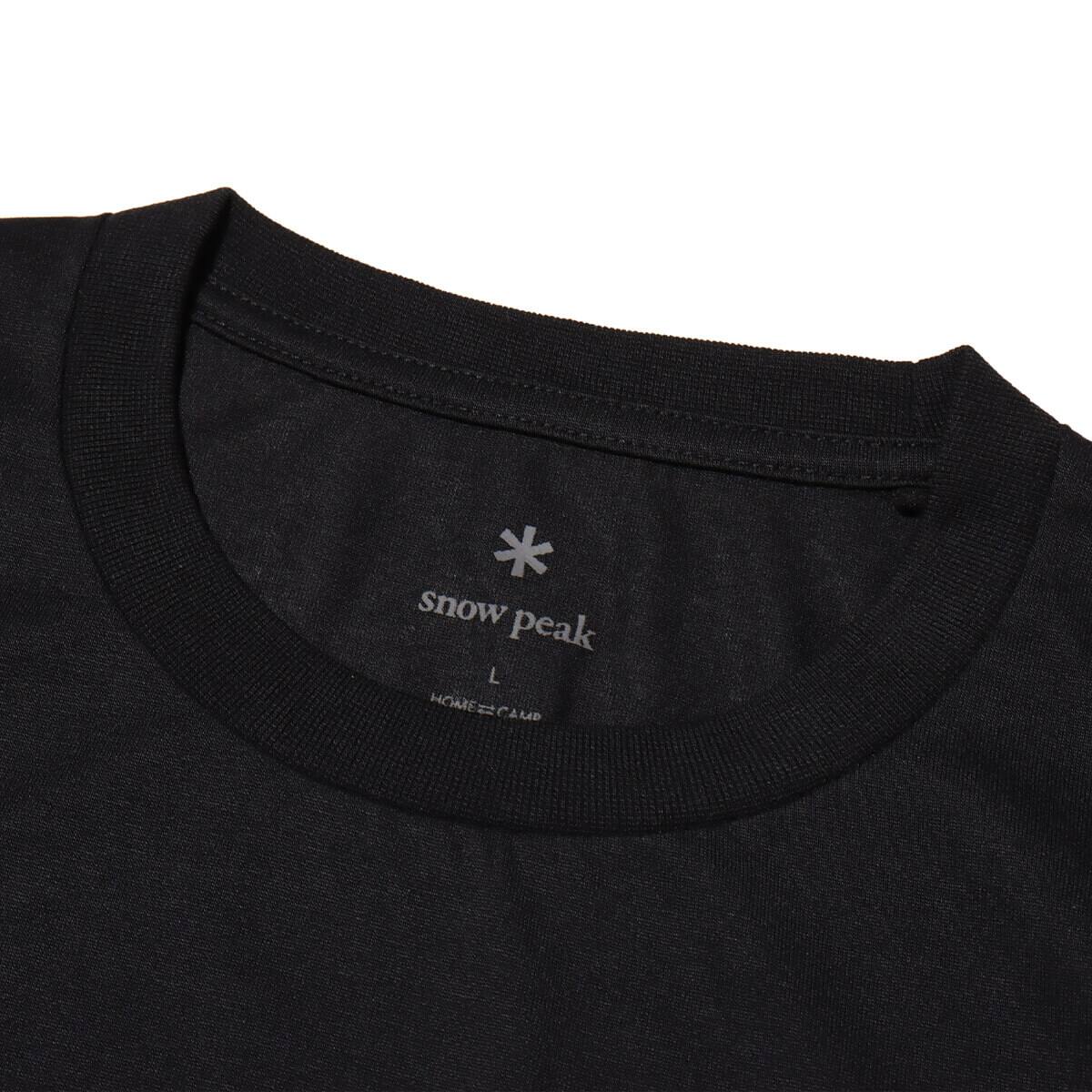 snow peak Insect Shield Long Sleeve T-Shirt Black の画像