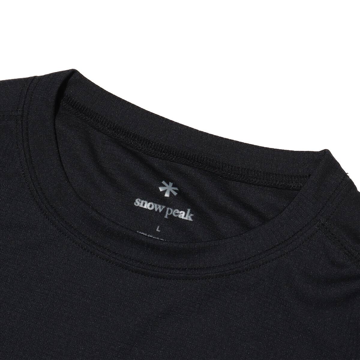 snow peak Pe Power Dry Long Sleeve T-Shirt Black 24SP-Iの画像
