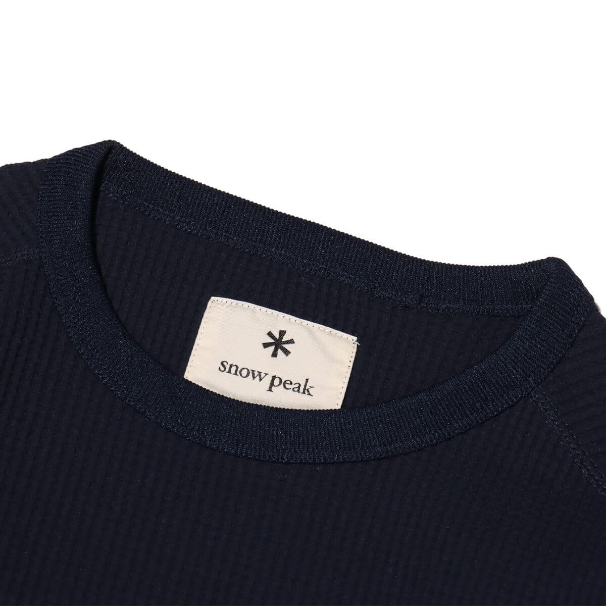 snow peak Dry Waffle Long Sleeve T-Shirt Navy 24SP-Iの画像