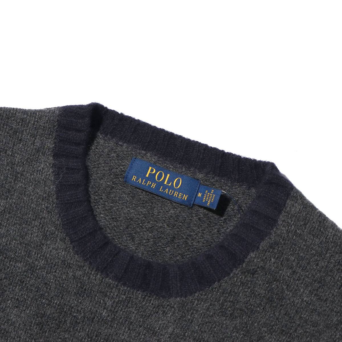 POLO RALPH LAUREN POLO U BEAR-LONG SLEEVE-SWEATER GREY 18HO-Iの画像