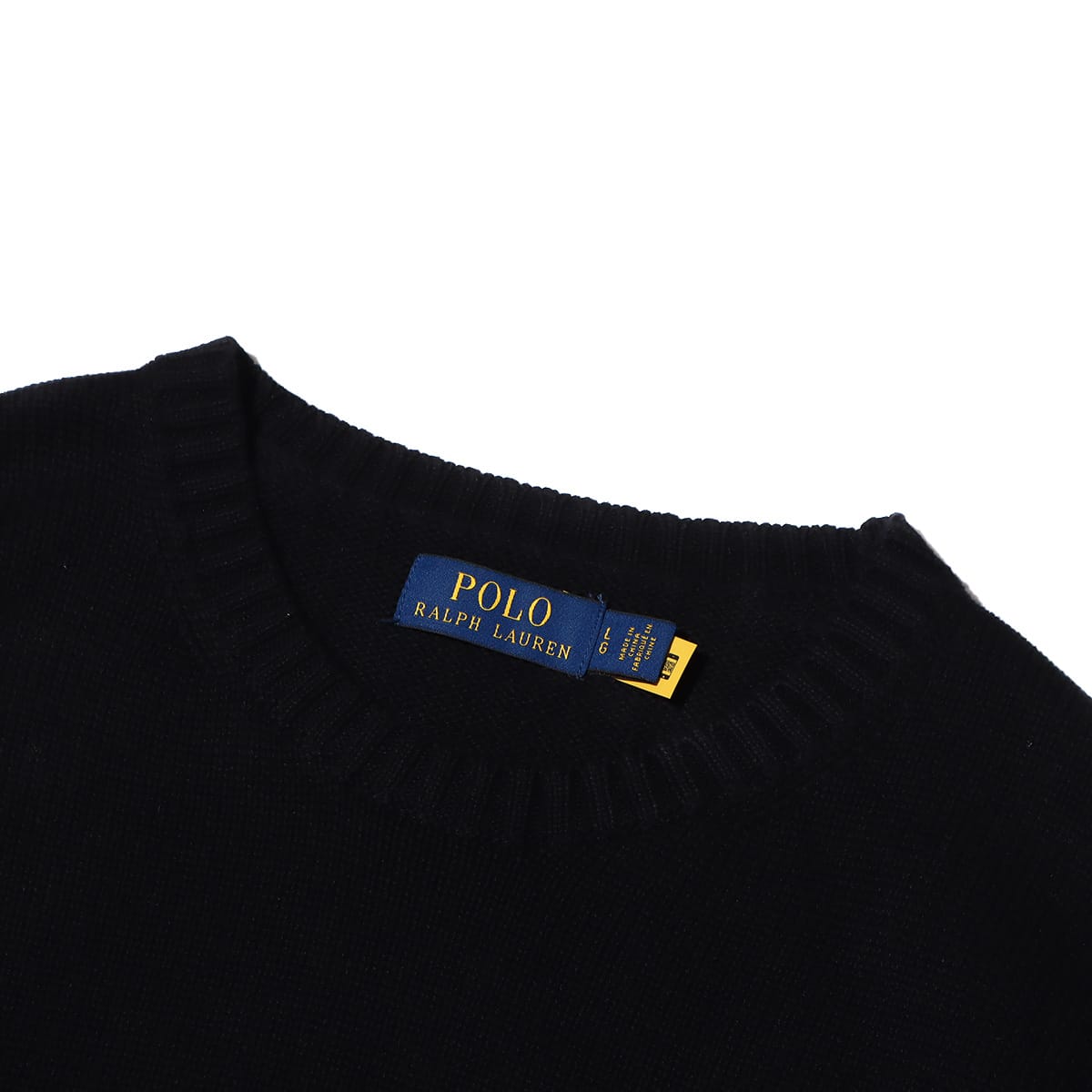 POLO RALPH LAUREN COTTON-LONG SLEEVE-SWEATER POLO BLACK 22FW-I