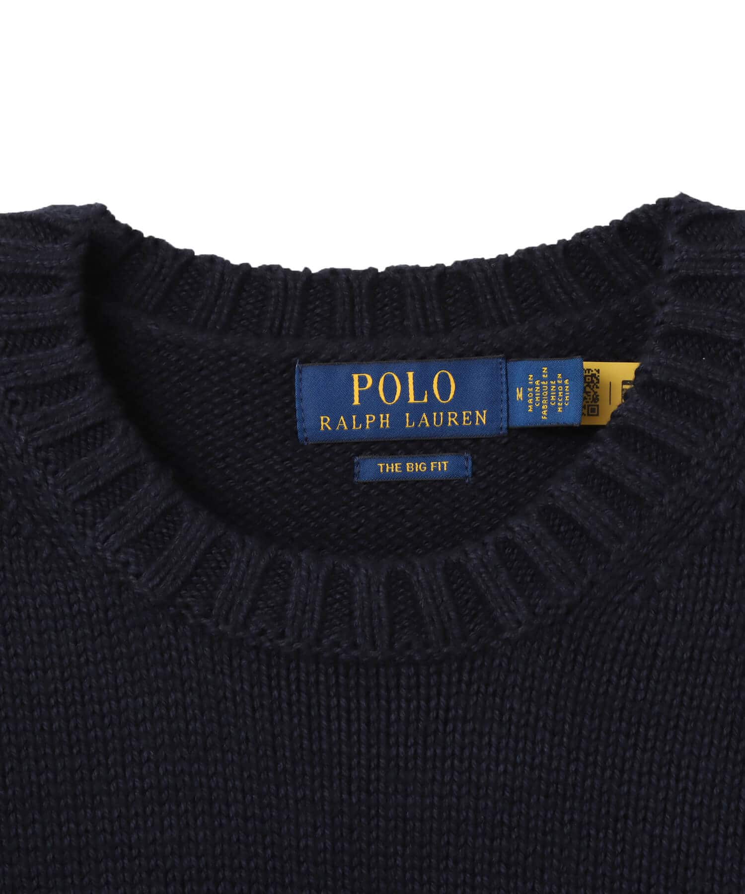 POLO RALPH LAUREN BIG FIT 5GG COTTON CREW NECK GRAPHIC SWEATER HUNTER NAVY COMBOの画像