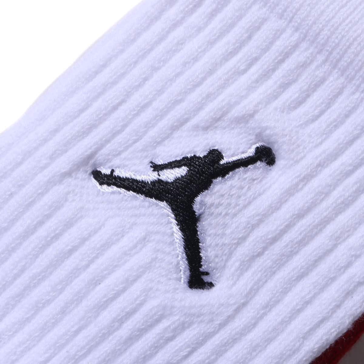 JORDAN BRAND U J EVERYDAY MAX CREW 3PR BLACK/WHITE/GYM RED 22SU-Iの画像