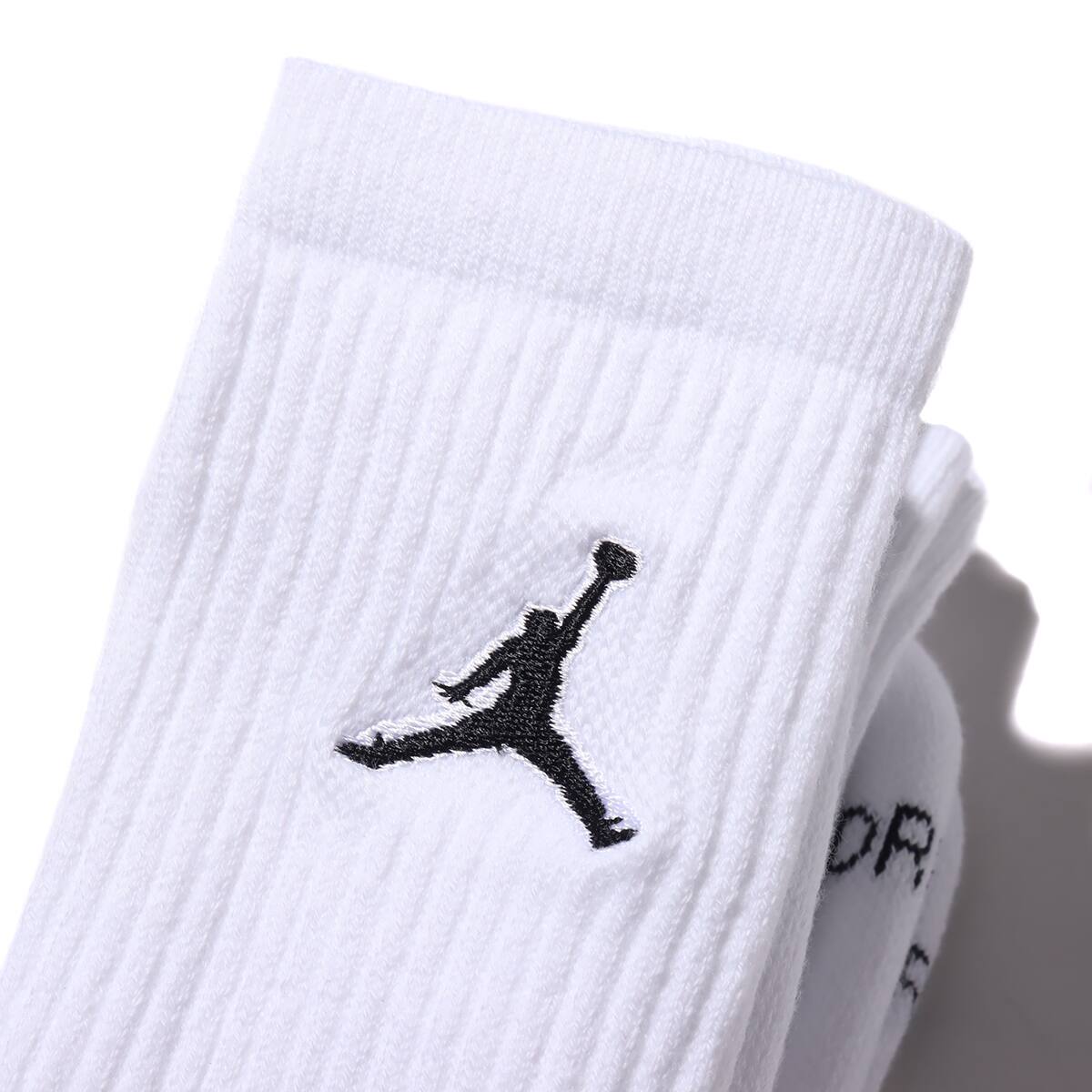JORDAN BRAND U J EVERYDAY MAX CREW 3PR WHITE/WHITE/WHITE/BLACK 22SU-Iの画像