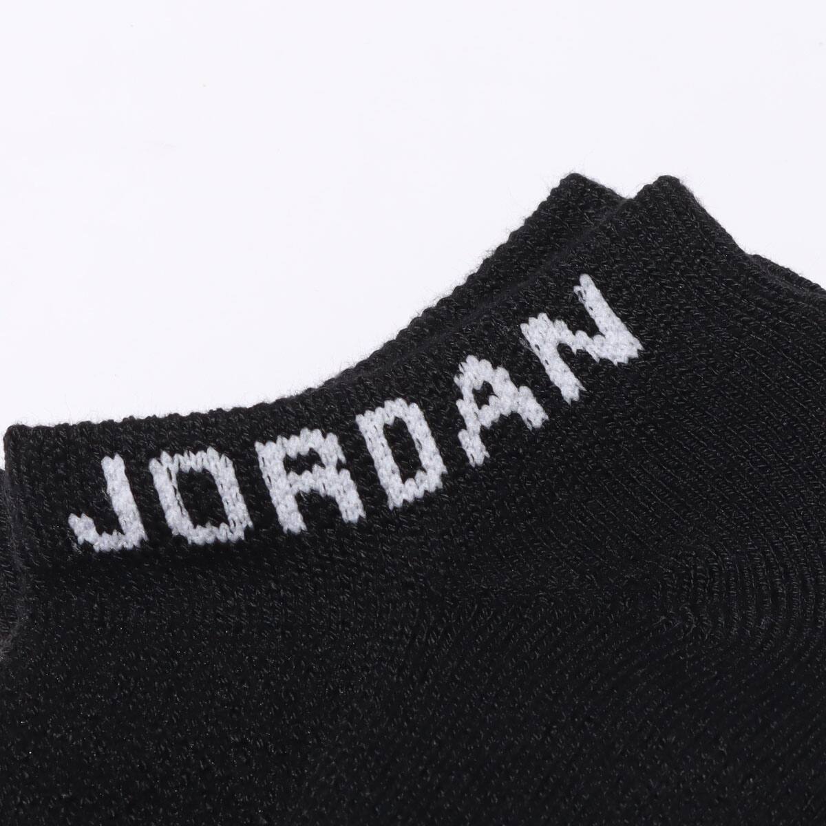JORDAN BRAND U J EVERYDAY MAX NS 3PR BLACK/BLACK/BLACK 22SU-Iの画像