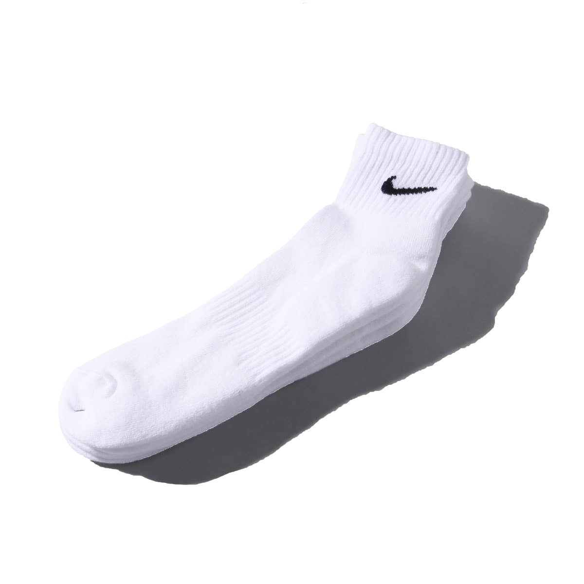 NIKE U NK EVERYDAY CUSH ANKLE 3PR WHITE/BLACKの画像