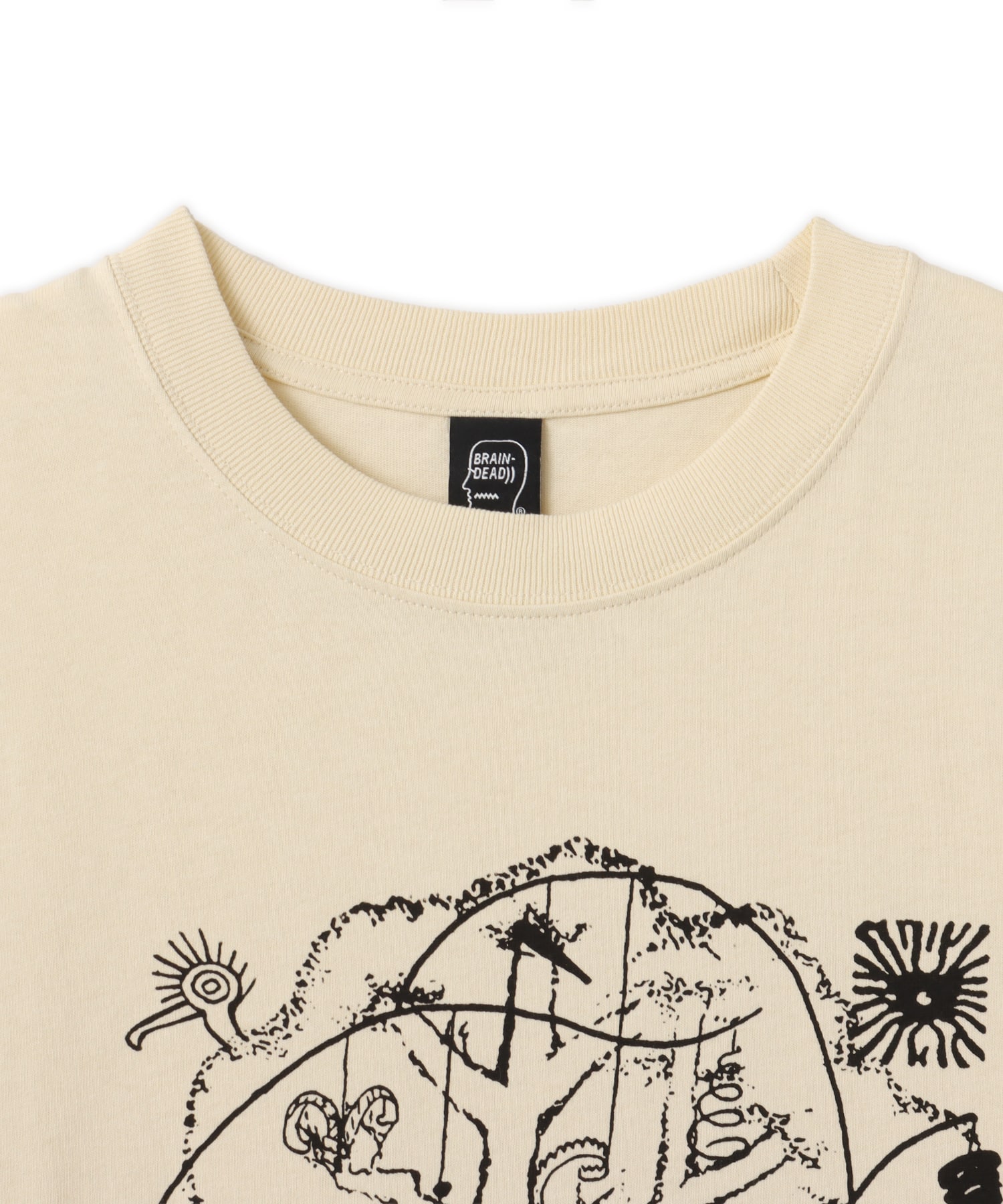 BRAIN DEAD ORACLE T-SHIRT NATURALの画像