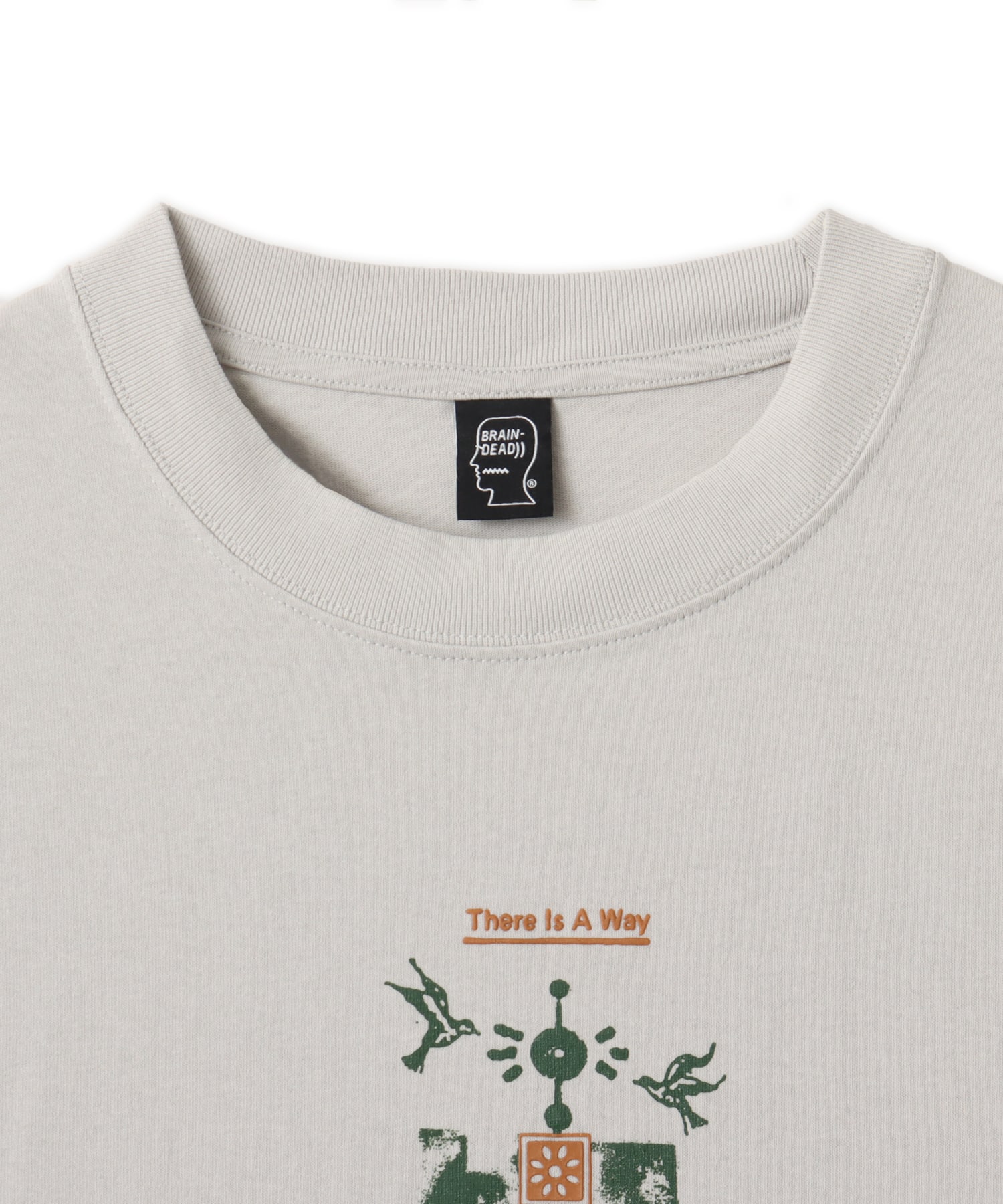 BRAIN DEAD THERE IS A WAY T-SHIRT GREYの画像