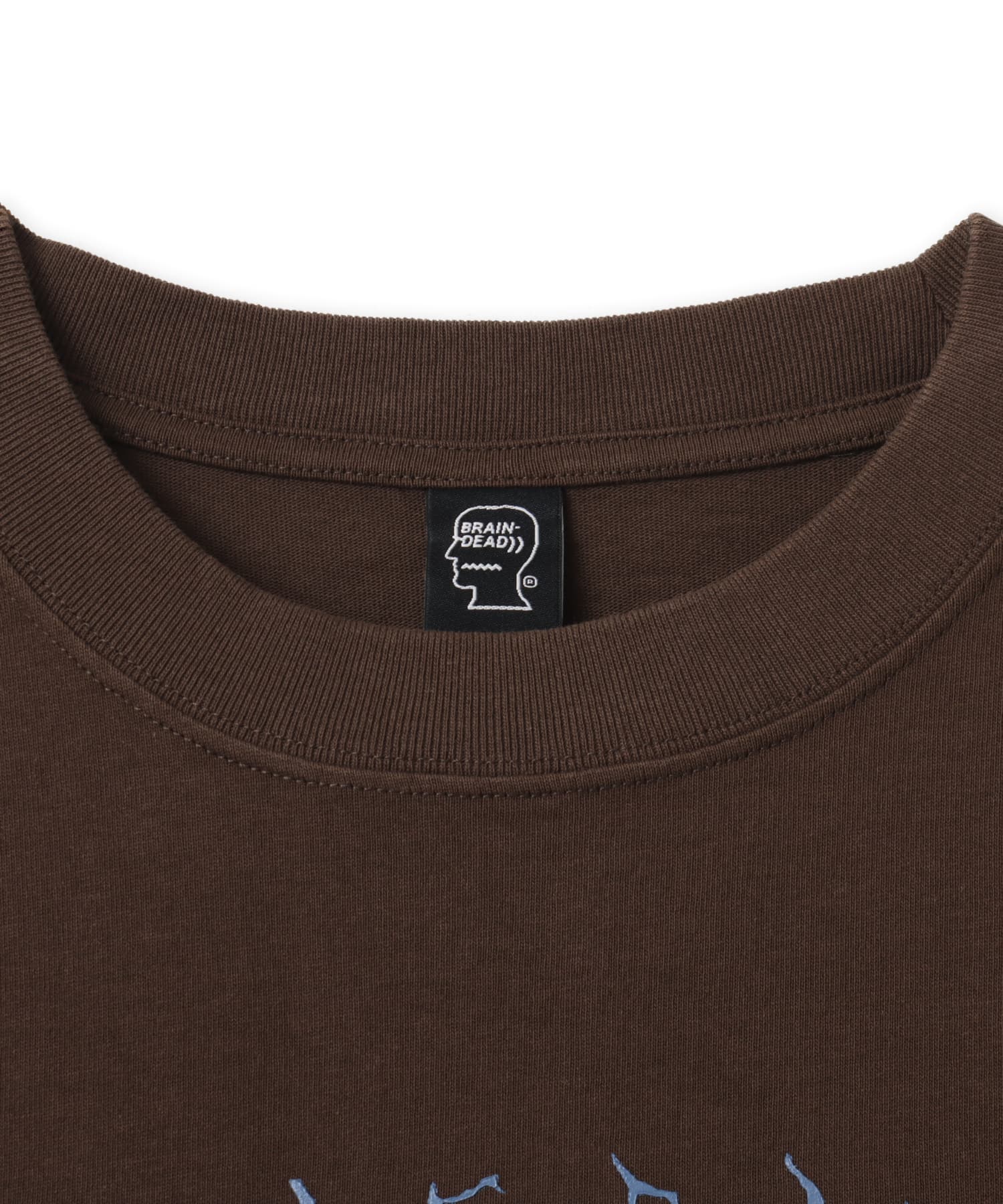 BRAIN DEAD YING YANG RUN T-SHIRT BROWNの画像