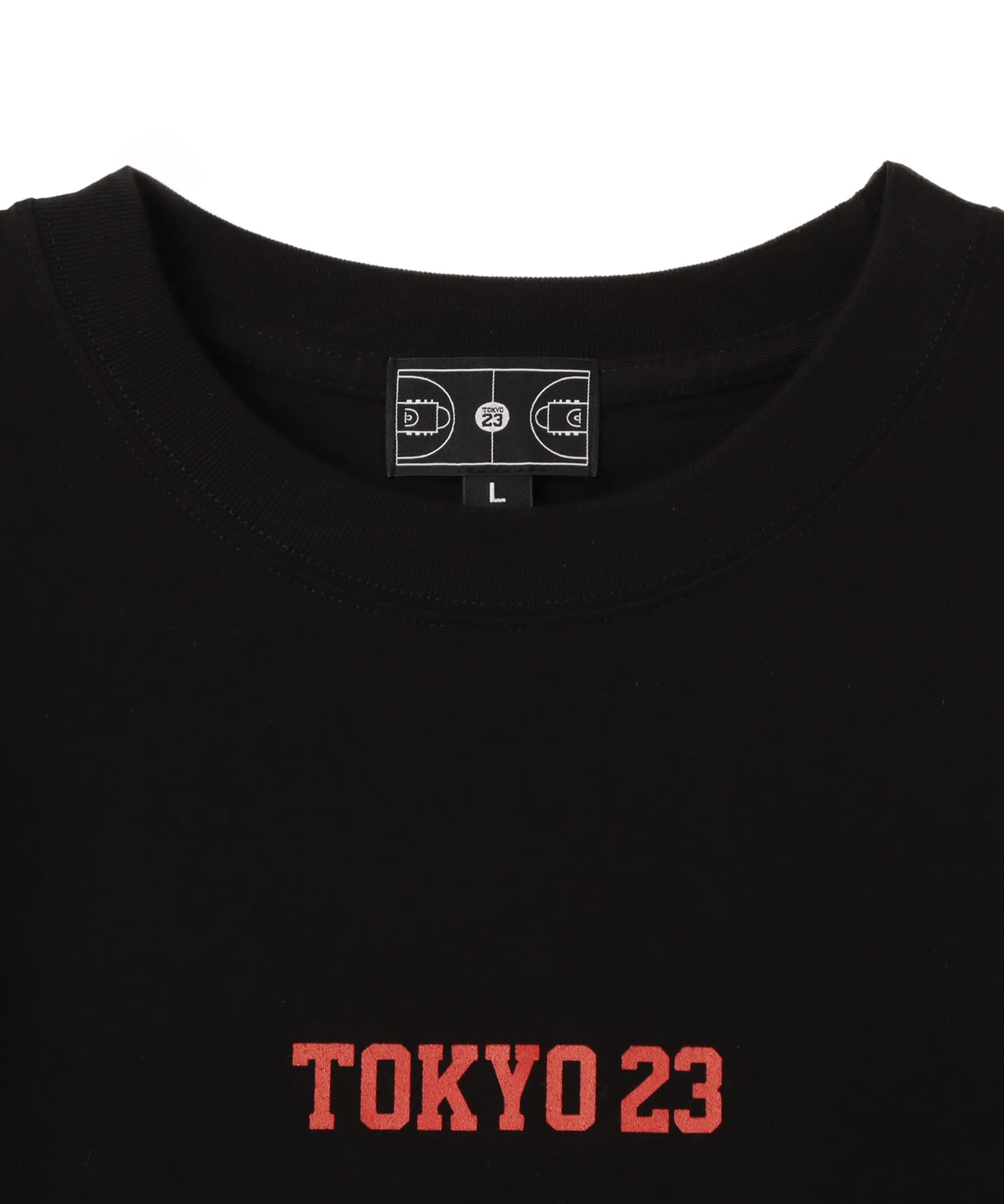 TOKYO 23 FULL COURT TEE BLACK X DARK REDの画像
