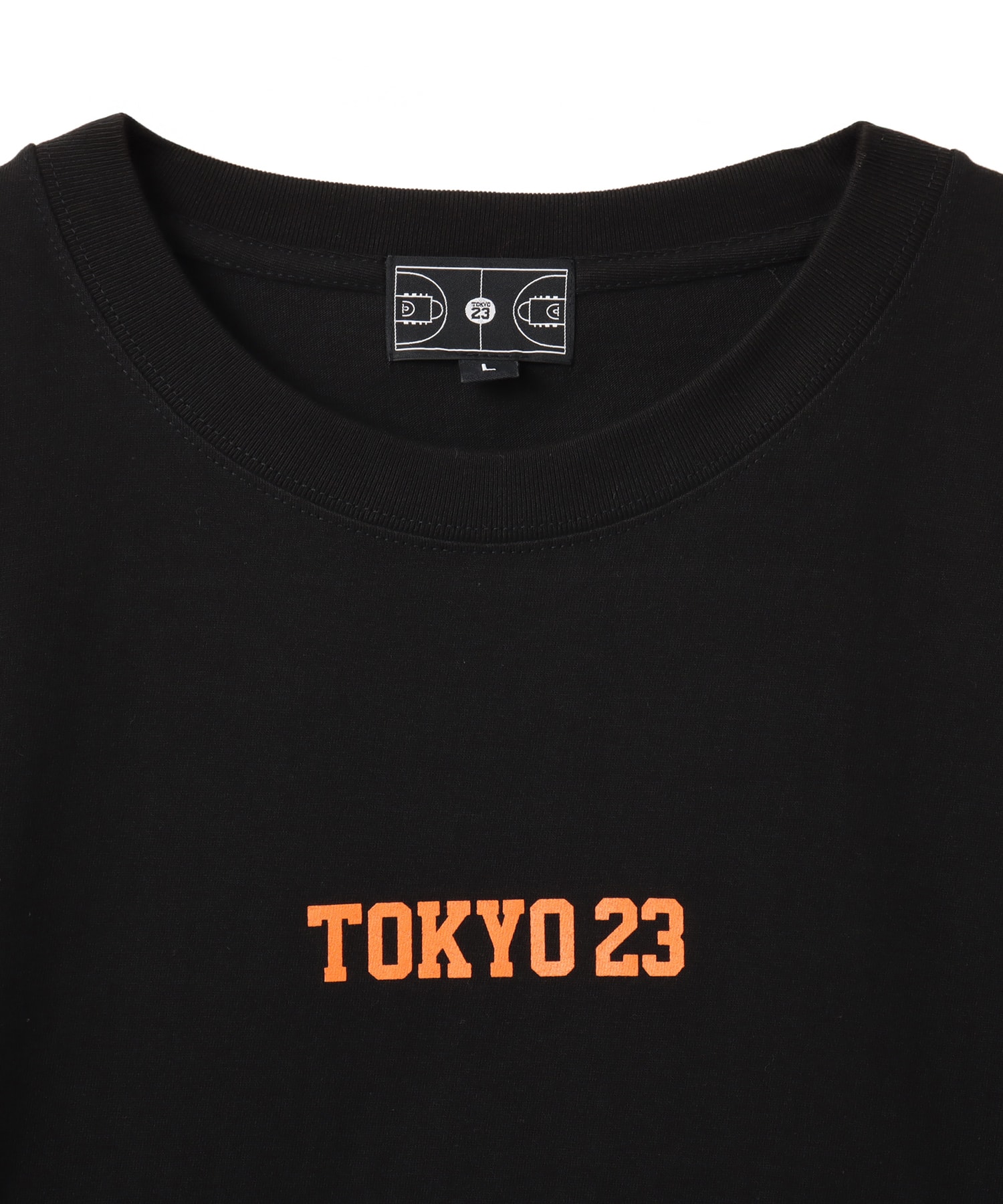 TOKYO 23 FULL COURT TEE BLACK x ORANGEの画像
