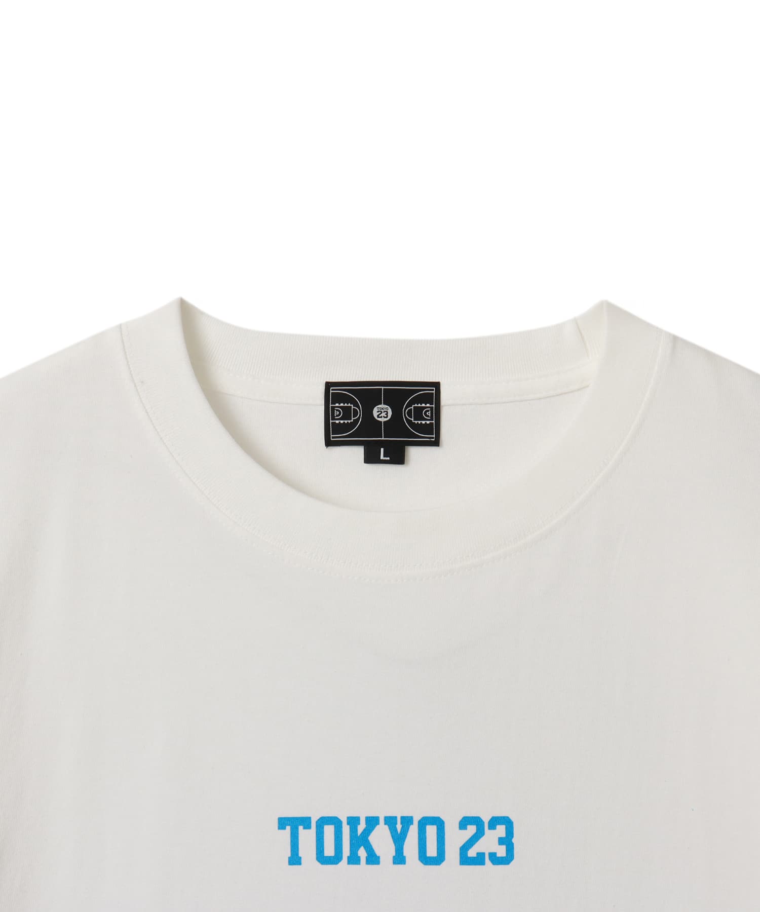 TOKYO 23 FULL COURT TEE WHITE X BLUEの画像