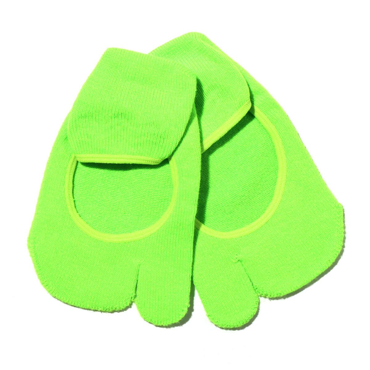 tabibito 足袋フットカバー GREEN/ORANGE 20SU-Iの画像